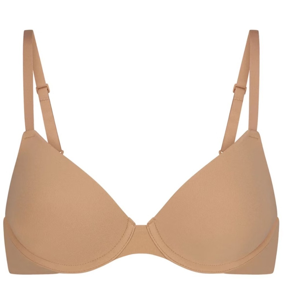 Skims Fits Everybody T-Shirt Demi Bra, Ochre, 32C